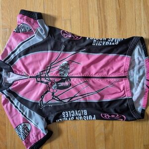Poison Spider Bicycles Pink & Black Cycling Jersey